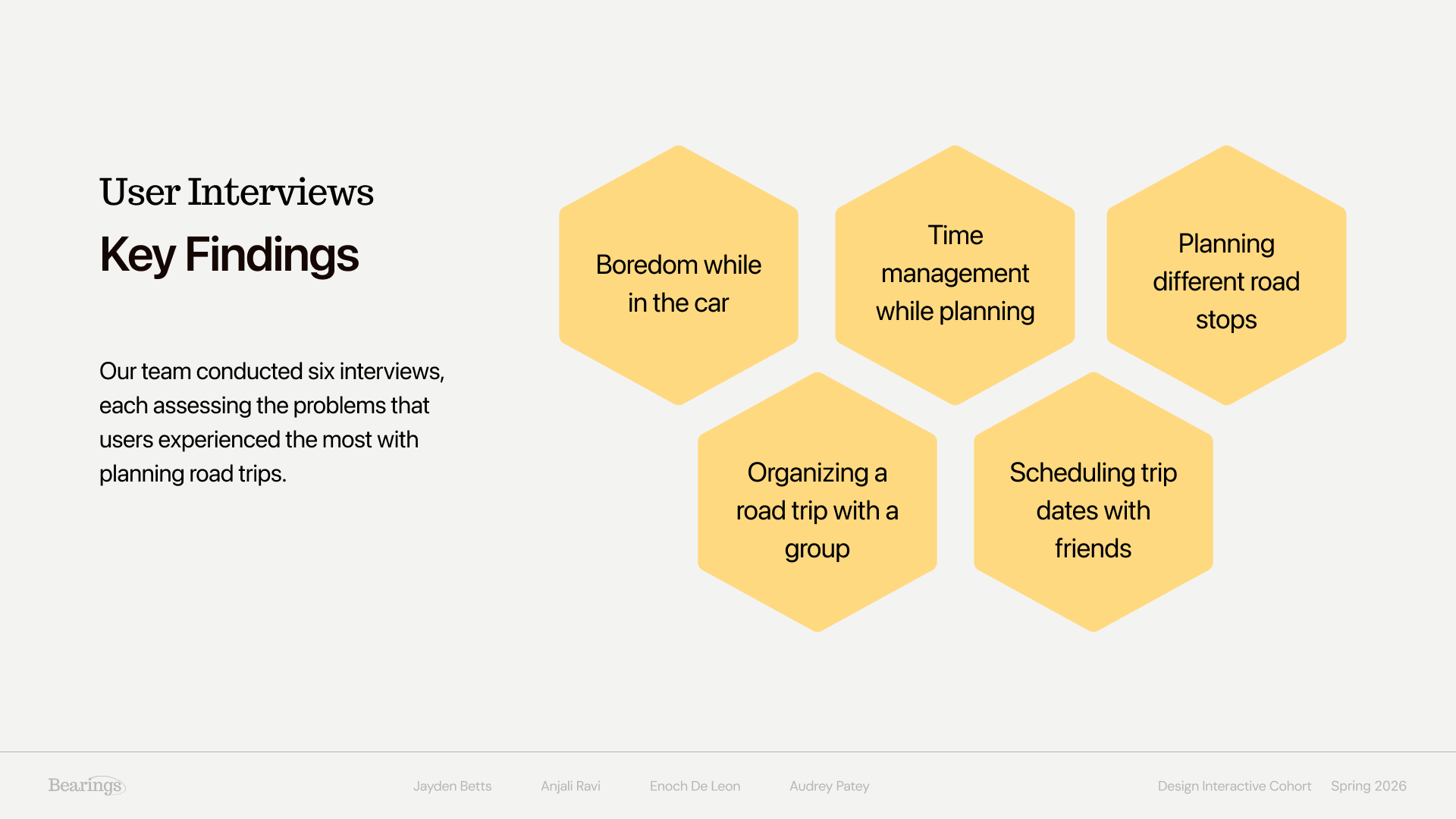 Bearings starting point slide 3